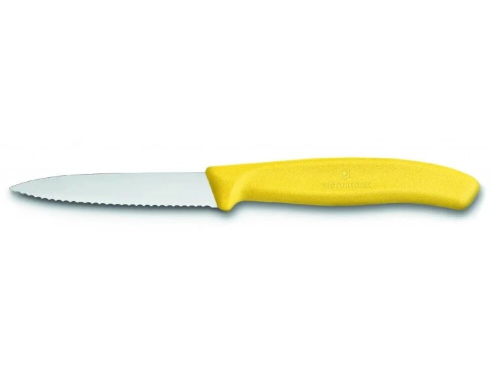 Victorinox Kuchynský nôž žltý 8 cm vlna