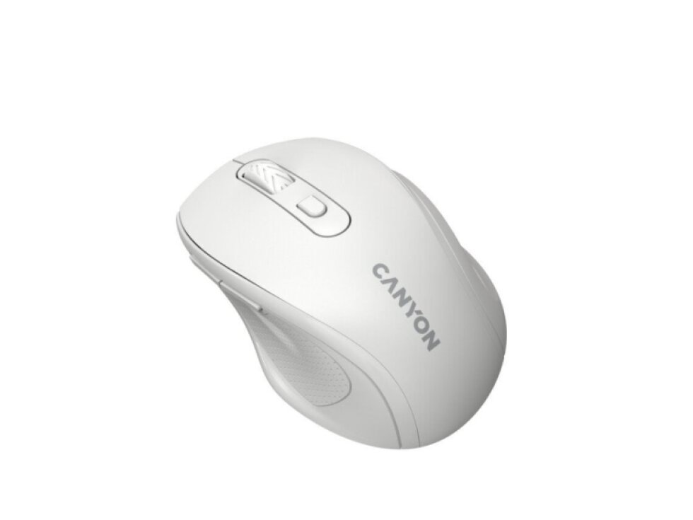Bezdrôtová myš CANYON OnClick 20, 1600 DPI, 6 tlačidiel, Biela