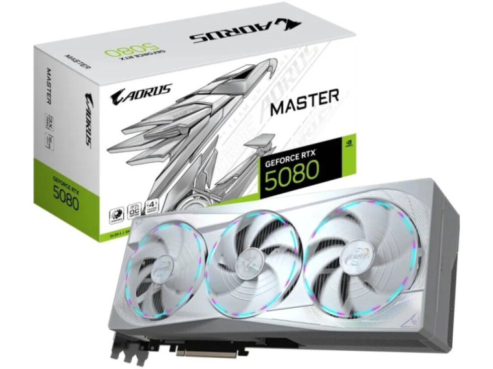 GIGABYTE AORUS GeForce RTX 5080 MASTER ICE 16G