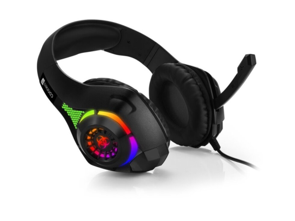 Connect IT Biohazard RGB Herná Náhlavná Súprava, Čierna