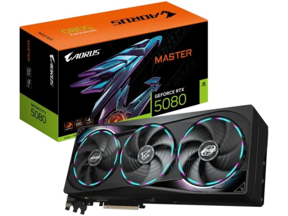 GIGABYTE AORUS GeForce RTX 5080 MASTER 16G