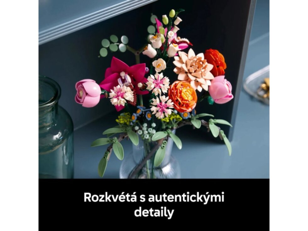 LEGO® Botanicals Krásná kytice růžových květin 10342