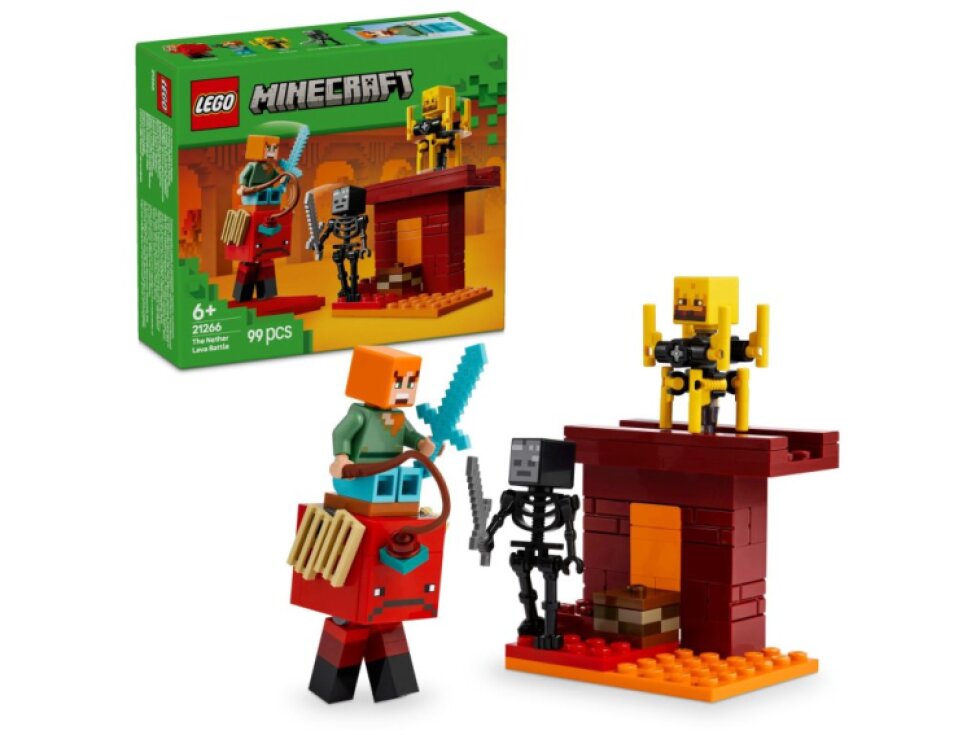 LEGO® Minecraft® Lávová bitva v Netheru 21266