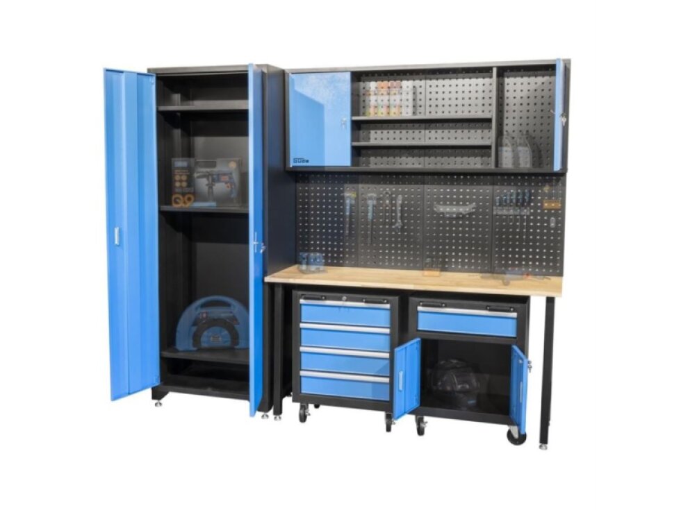 GÜDE GWS 6-dielny dielenský nábytok s uzamykateľnými prvkami