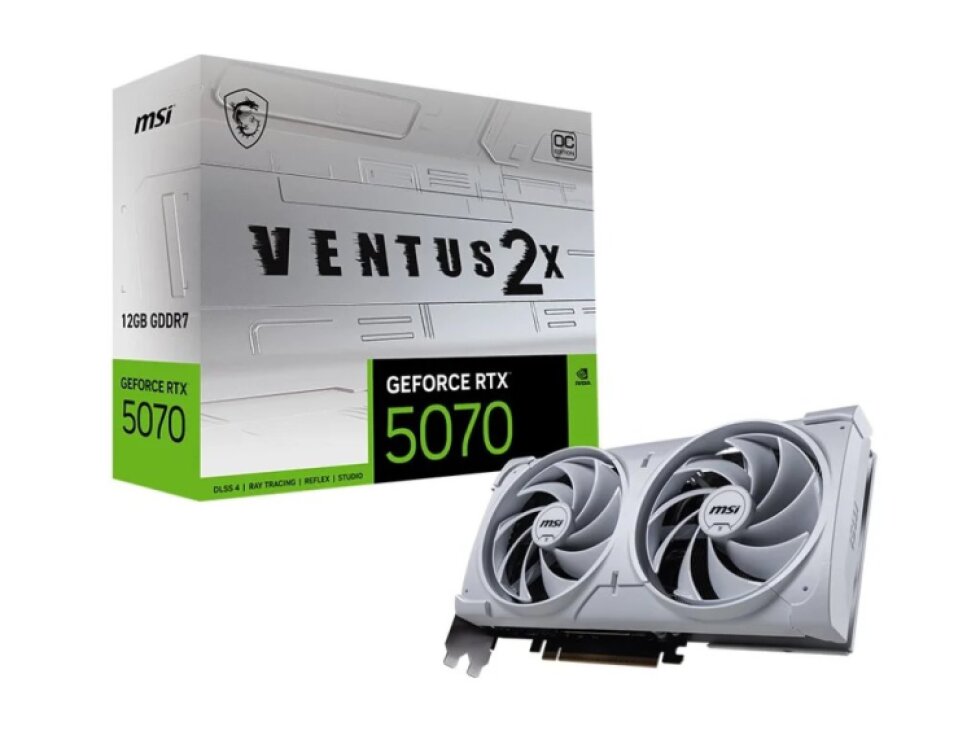 MSI GeForce RTX 5070 12G VENTUS 2X OC BIELA