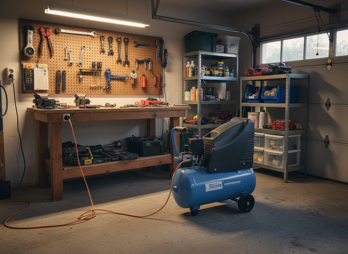 Kompresor Güde 220/8/24 - Bezolejový, 1,1 kW, 24 l