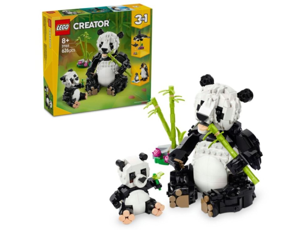 LEGO® Creator 3 v 1 Divoká zvířata: Pandí rodinka 31165