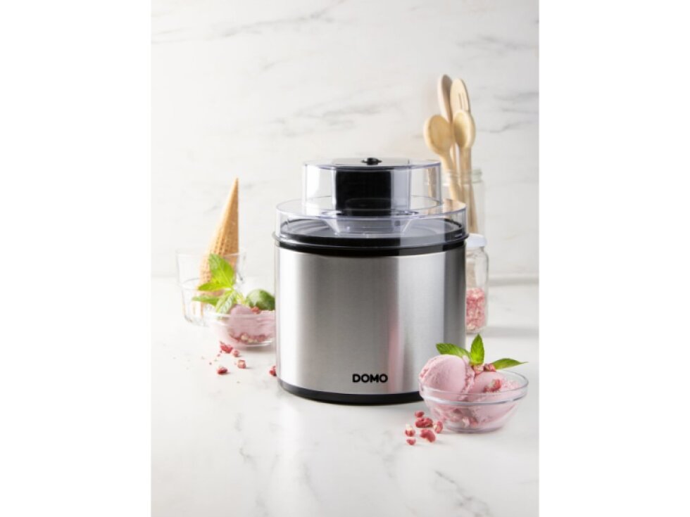 DOMO DO9302I GelaTwist Zmrzlinovač - 2L, 12W, Nerez