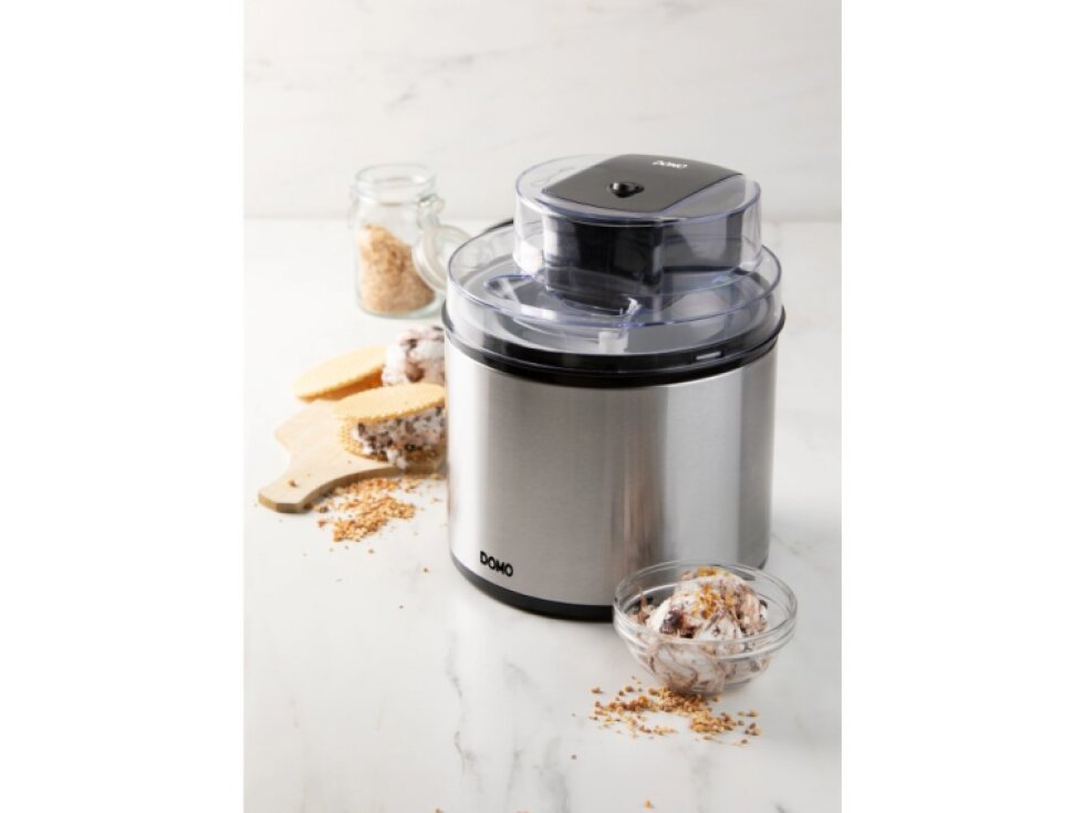 DOMO DO9302I GelaTwist Zmrzlinovač - 2L, 12W, Nerez
