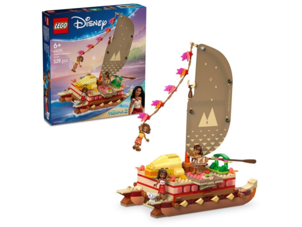 LEGO® - Disney Disney Vaiana a dobrodružství na kánoi 43270