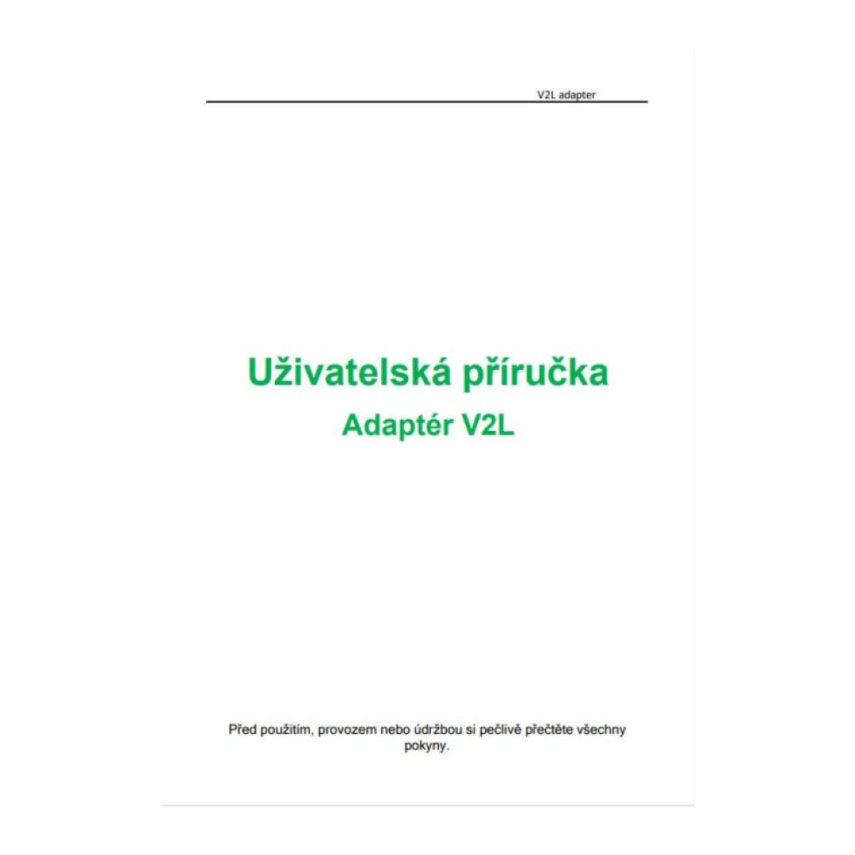 ADAPTÉR V2L 1 FÁZE / 16 A / 3,7 KW FOR PHEV/EV