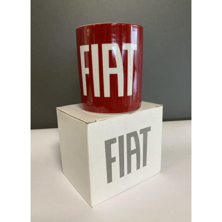 Keramický hrnek červený Fiat