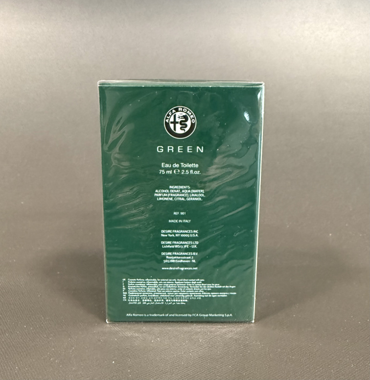 Alfa Romeo Green Eau De Toilette 75 ml