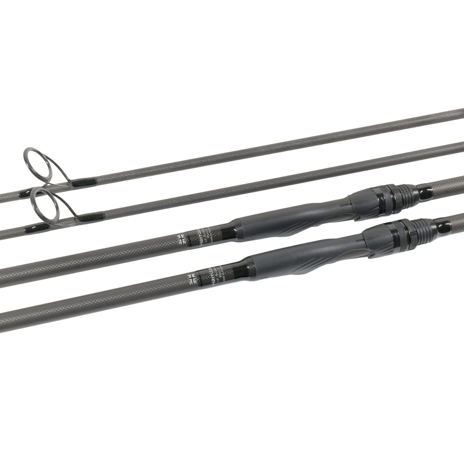 Harrison kaprový prut Aviator Plus 2 13ft 3,75lb All Black, sedlo Alps RPD, Abbreviated, Kigan ZDZ Anti Tangle Gunsmoke 50mm