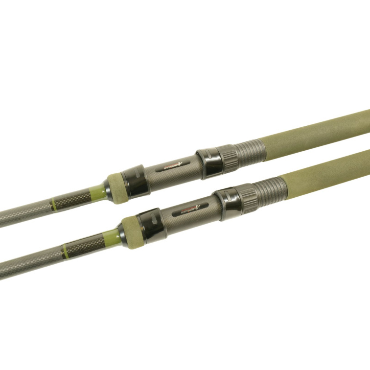 Harrison kaprový prut Aviator 11ft 3,25lb, Green Elite Edition, 1K Carbon American Tackle, Kigan 3D Gunsmoke 50mm, Green Olive Duplon