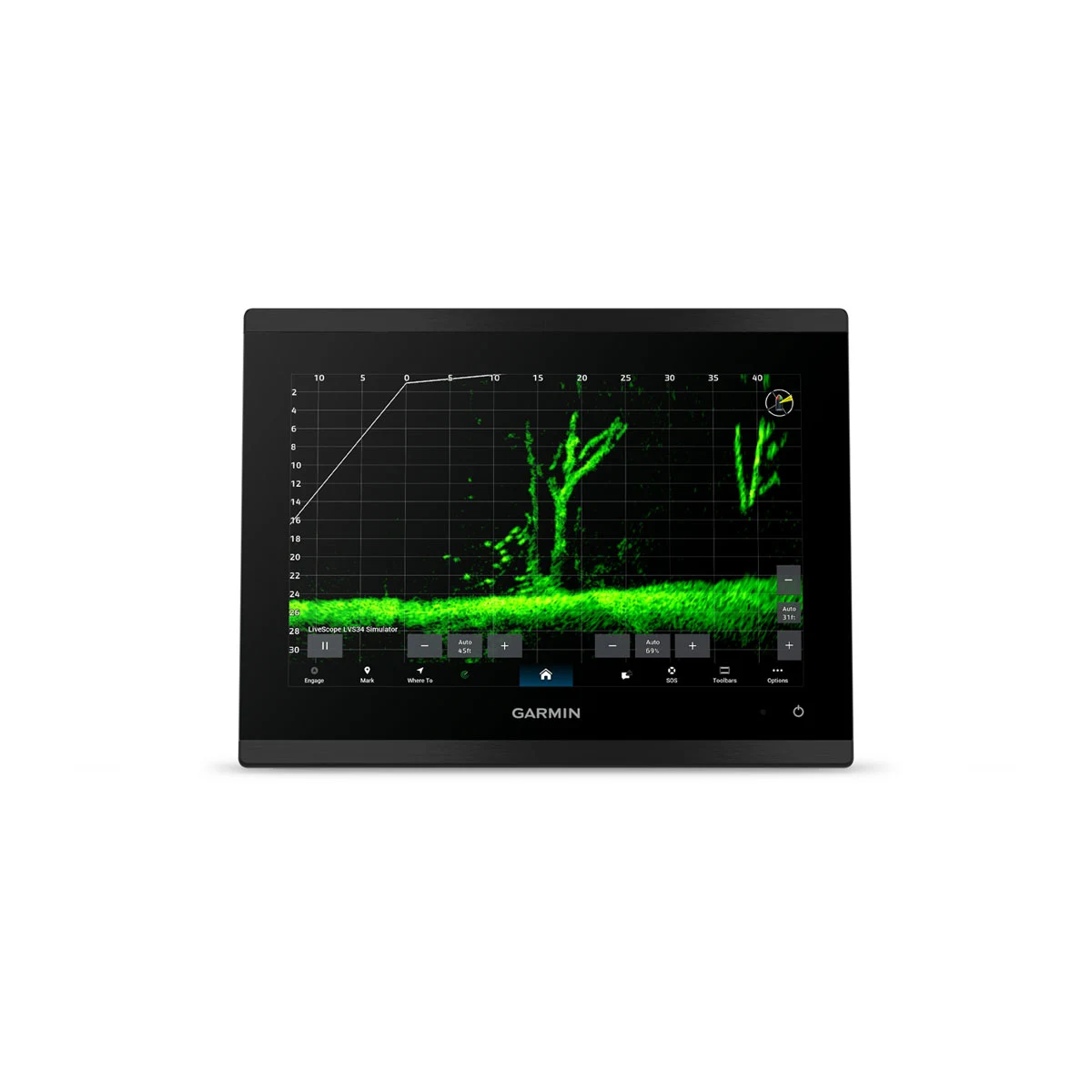 Garmin Sonar Mapový Plotter GPSMAP 9010xsv Bez Sonarové Sondy