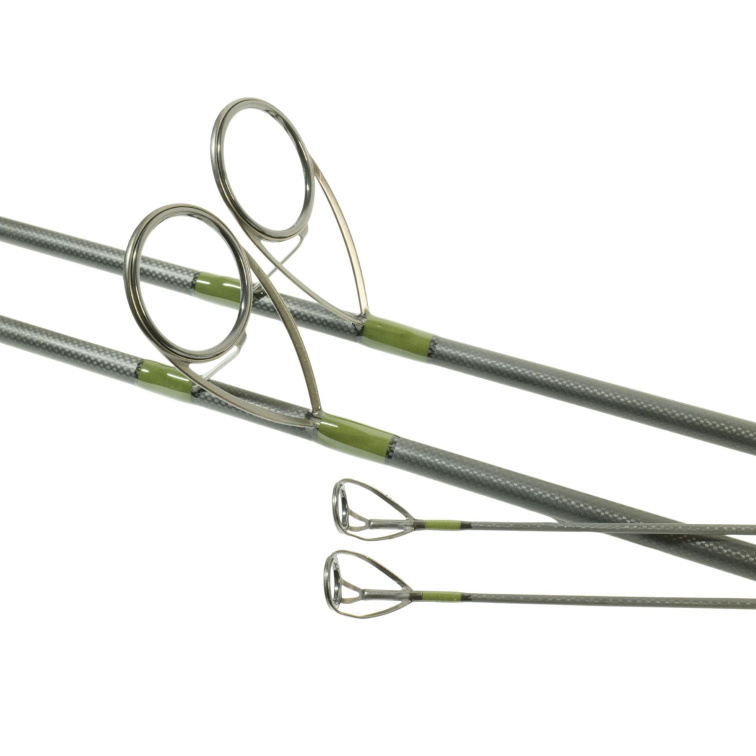 Harrison kaprový prut Aviator 10ft 2,75lb, Green Elite Edition, Alps ARD Black Matt, Kigan ZDZ 40mm Gunsmoke, Green Olive Duplon