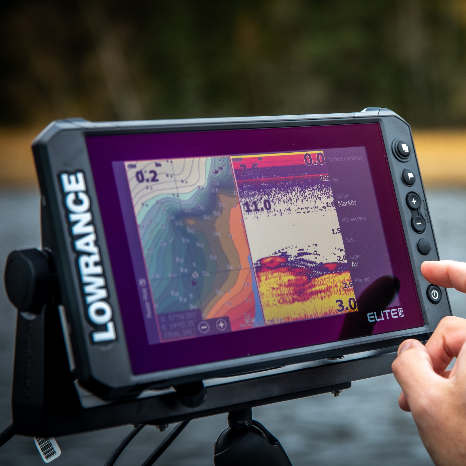 Lowrance Sonar Elite FS 9 Sonda Active Imaging 3V1