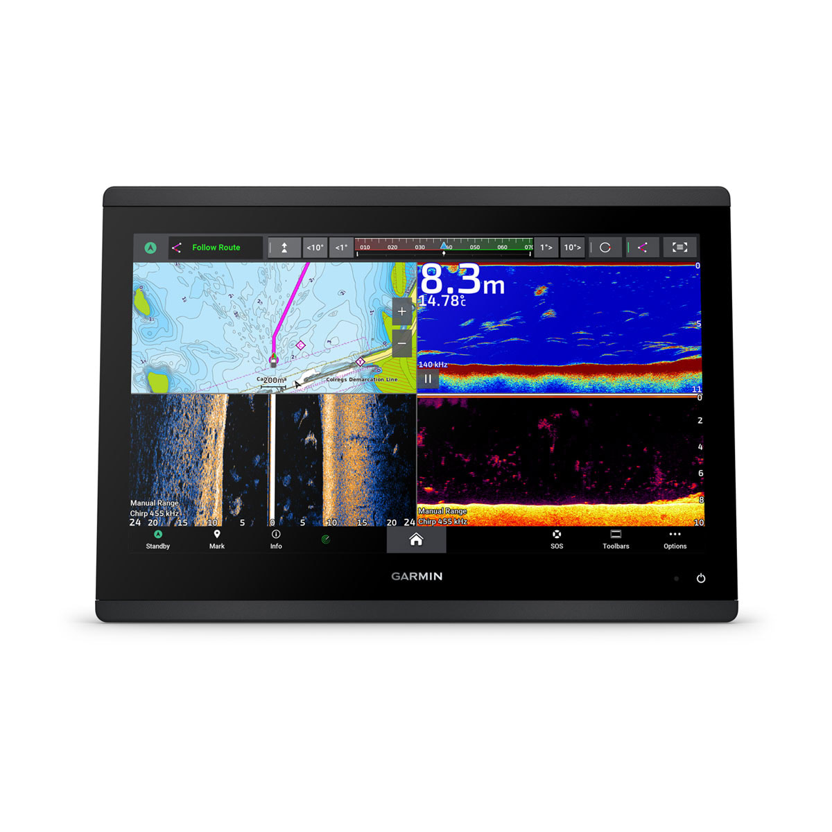 Garmin Sonar Mapový Plotter GPSMAP 1623xsv Bez Sonarové Sondy