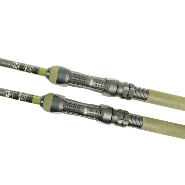 Harrison kaprový prut Aviator 10ft 3,25lb, Green Elite Edition, Alps ARD Black Matt, Kigan ZDZ 40mm Gunsmoke, Green Olive Duplon