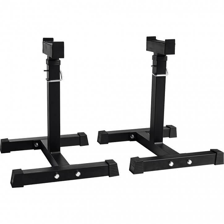 Adjustable Barbell Rack Black