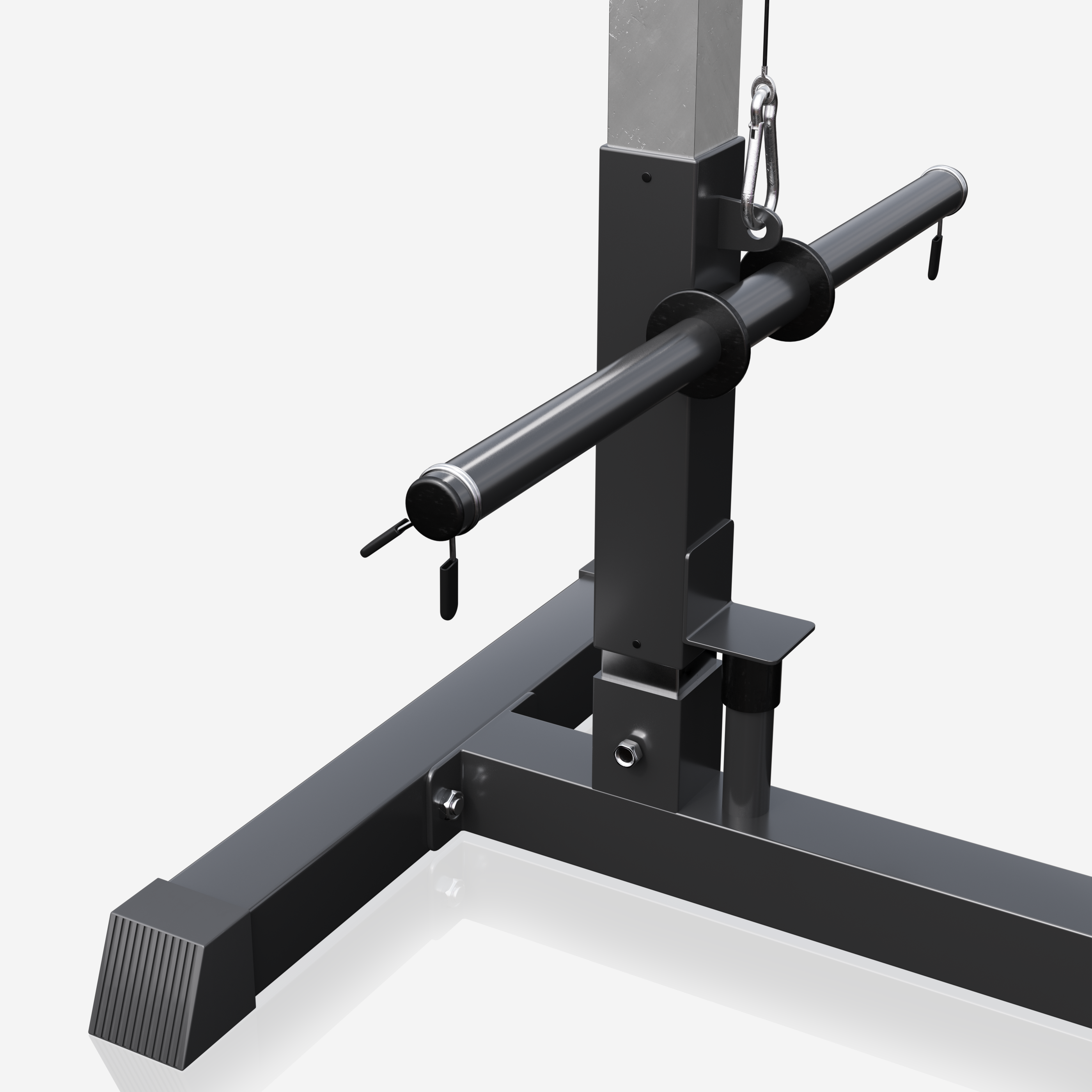 Lat Pull-Down Station in White/Black