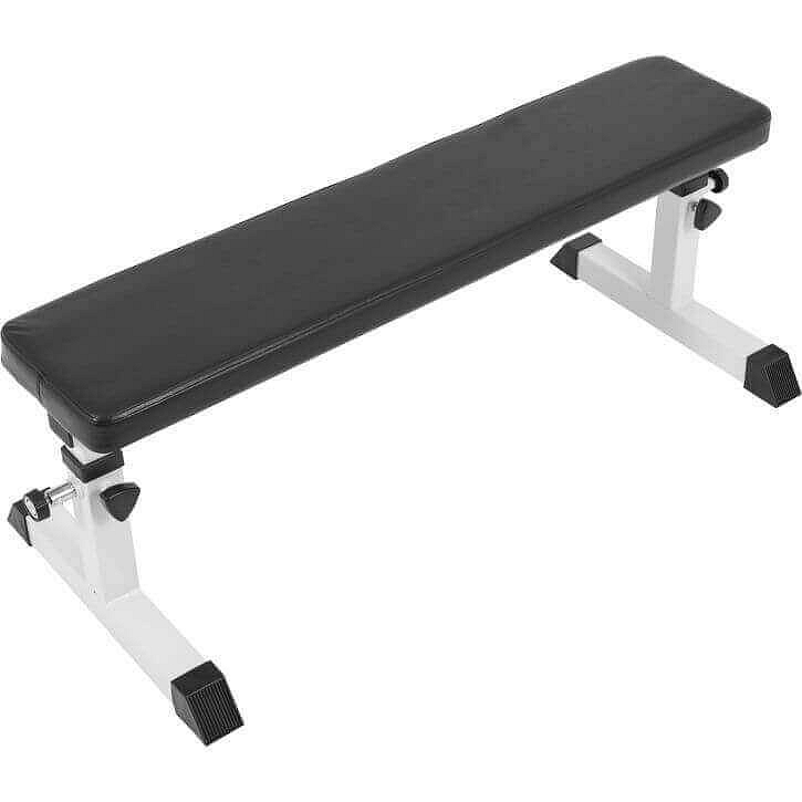 Adjustable Flat Bench White