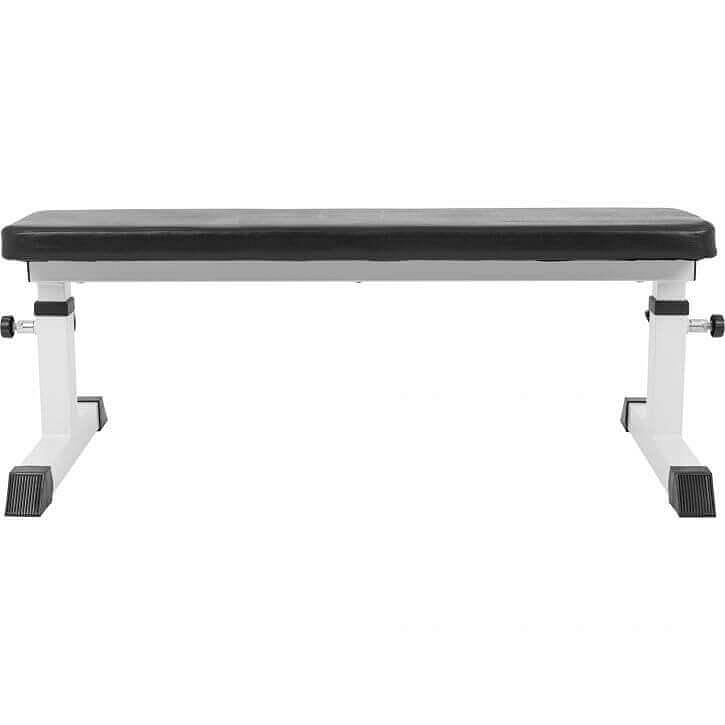 Adjustable Flat Bench White