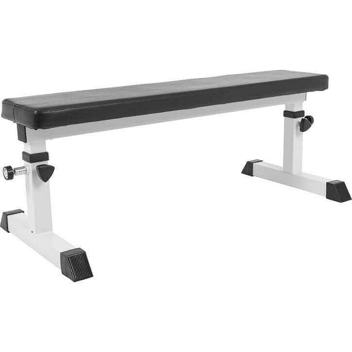 Adjustable Flat Bench White