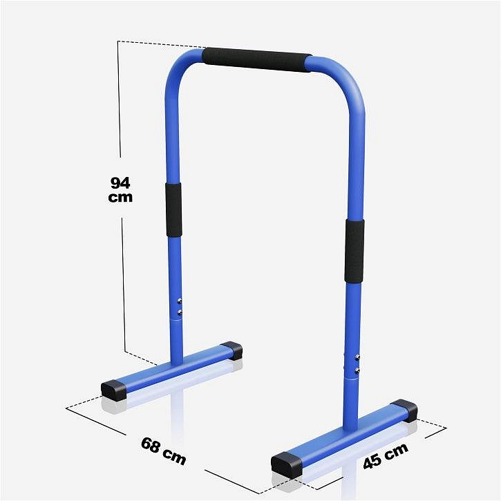 Push Up Stand Dip Bars Black/Red/Blue
