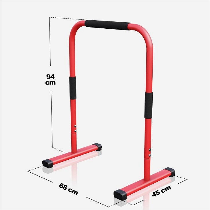 Push Up Stand Dip Bars Black/Red/Blue