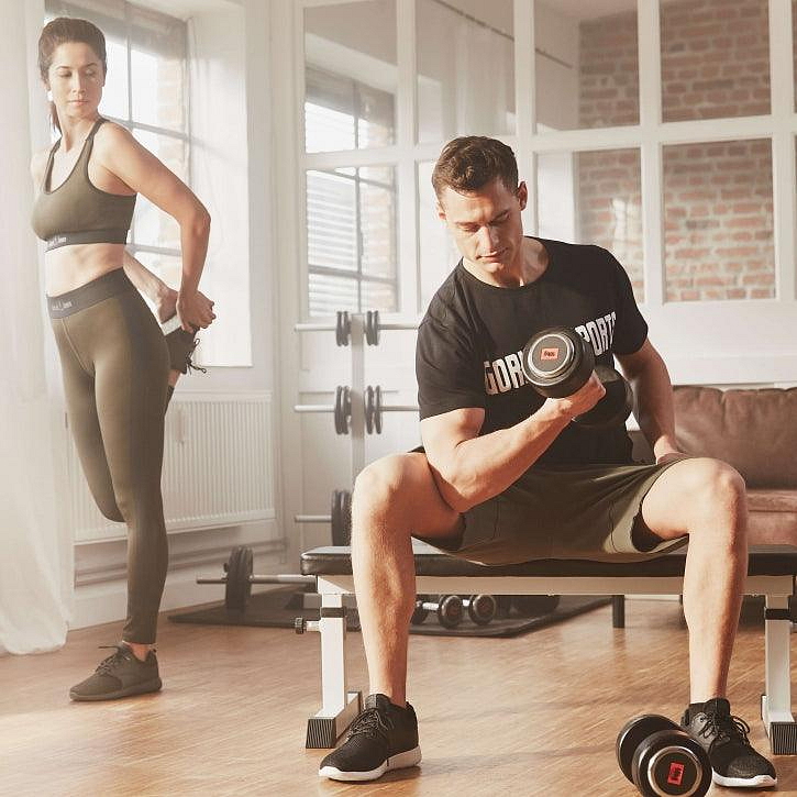 Adjustable Flat Bench White