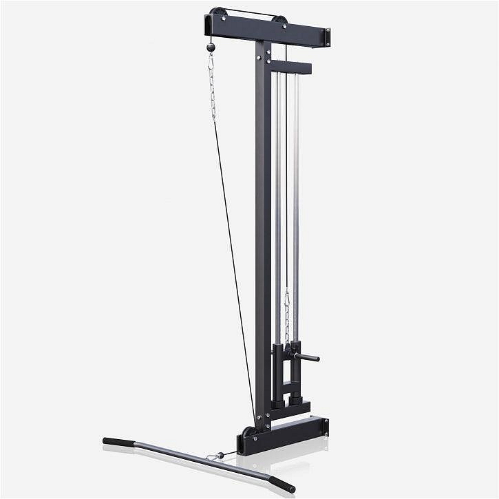 Wall Mounted Lat Pulldown Tower Black