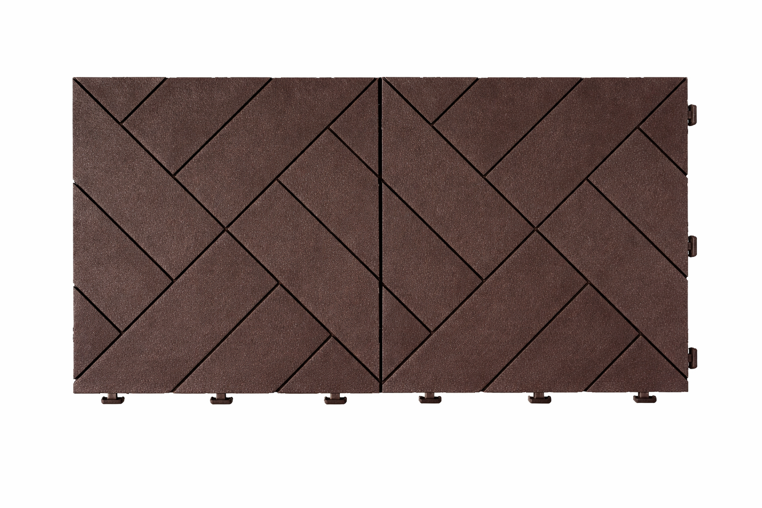 Gumová dlaždice ARISTA 30 x 30 cm, hnědá