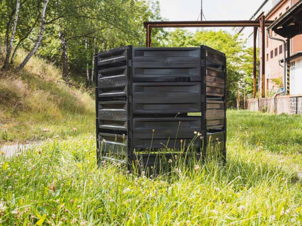 Kompostovací silo S 900 l černé silnostěnné