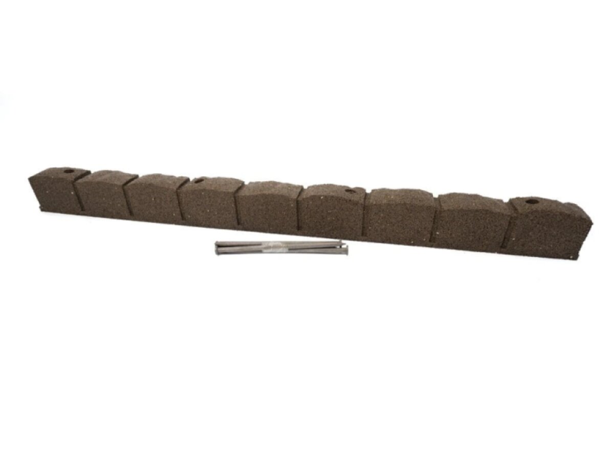 Zahradní obrubník ROMAN STONE hnědá 120 cm, gumový (včetně hřebů)