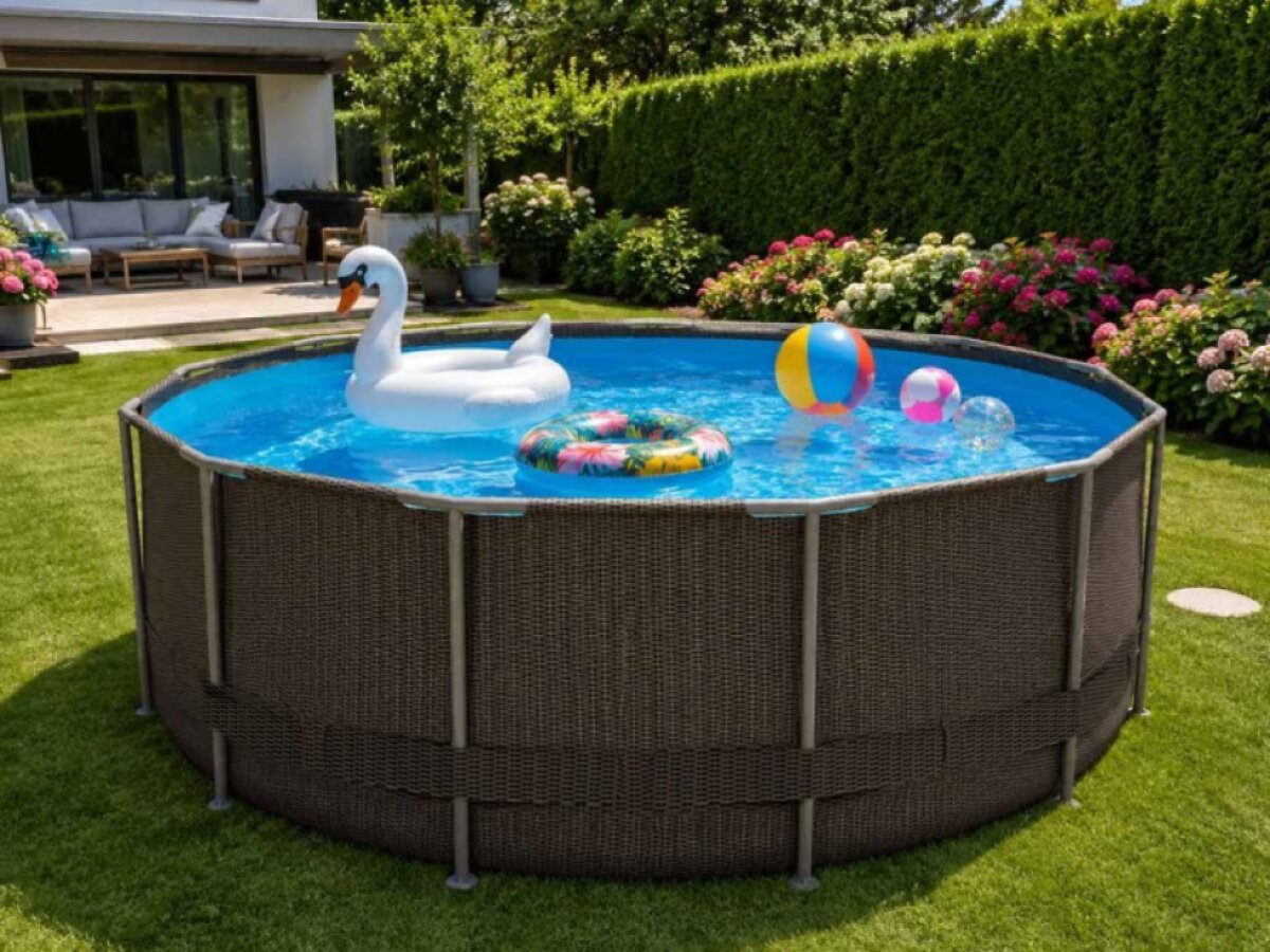 Bazén Planet Pool CF FRAME ratan - 366 x 132 cm