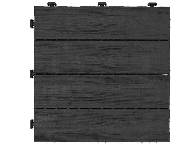 Gumová dlaždice ARISTA Wood 30 x 30 cm, šedá