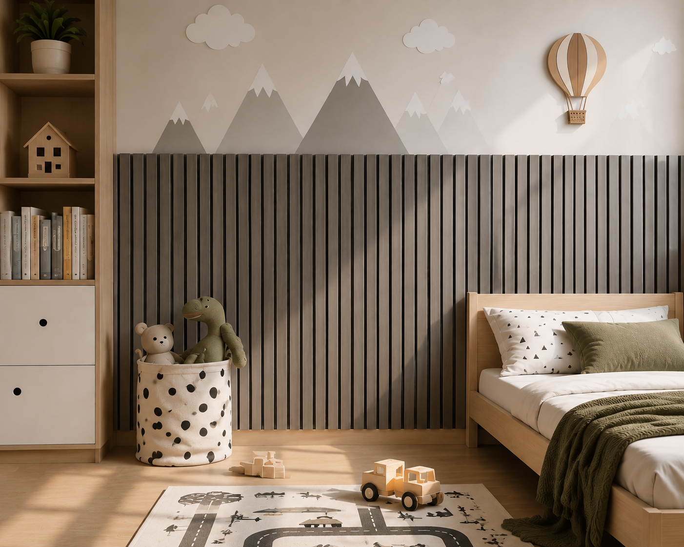 Akustický panel LEGI Home 120 × 60 cm, šedá