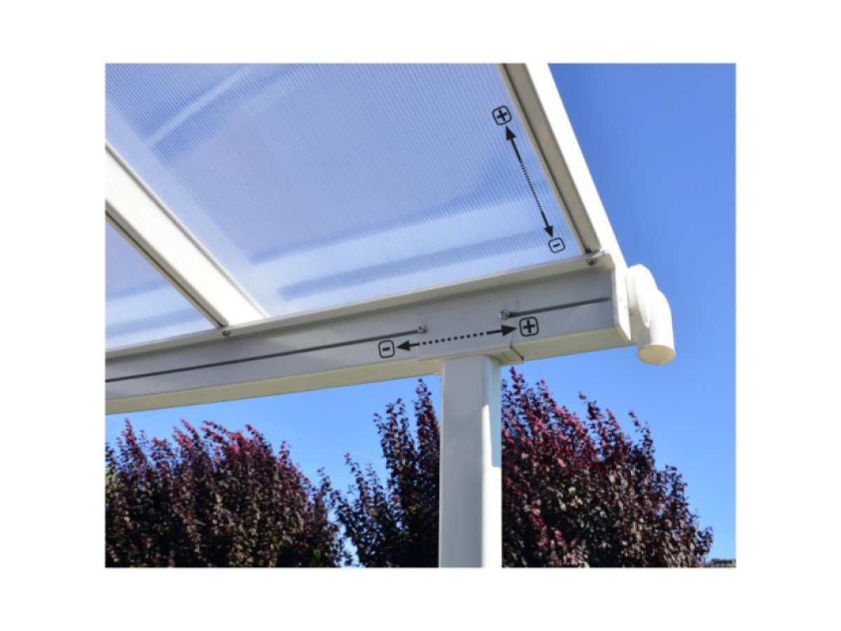 Hliníková pergola PALRAM Sierra 5400 bílá 3 x 5,46