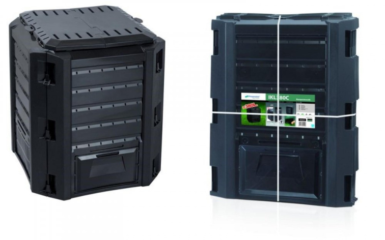 Kompostér COMPOGREEN 380 l černý