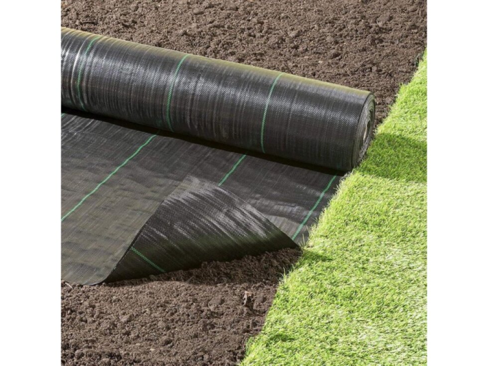Tkaná textilie proti plevelům černá 0,6 x 100 m, 70 g/m2