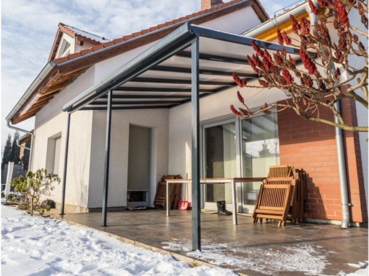 Hliníková pergola Terrassendach original 4,26 x 4,06 m - antracit