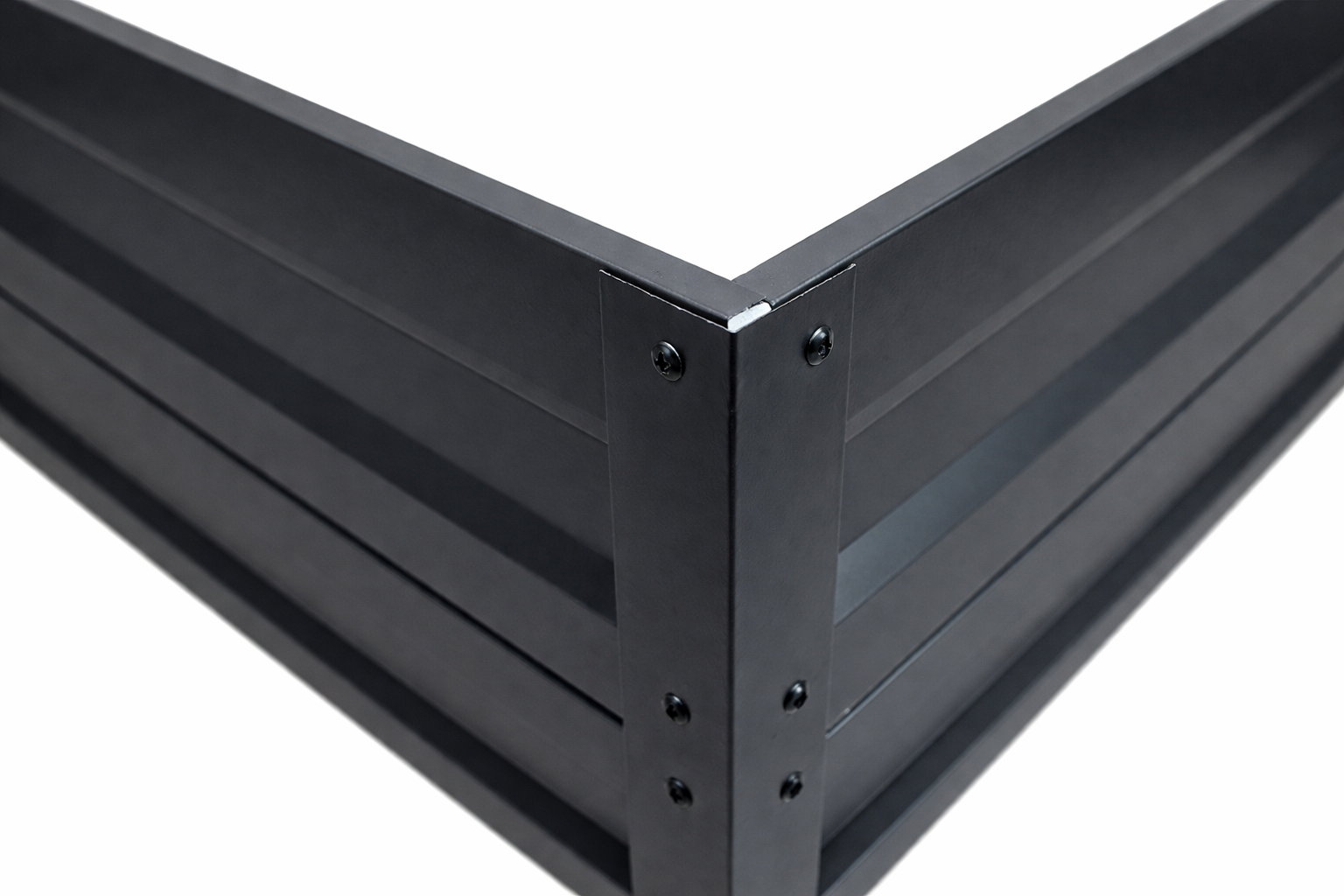 Vyvýšený záhon LEGI 1 × 2 m, pozinkovaný ocelový rám, výška 40 cm, antracit