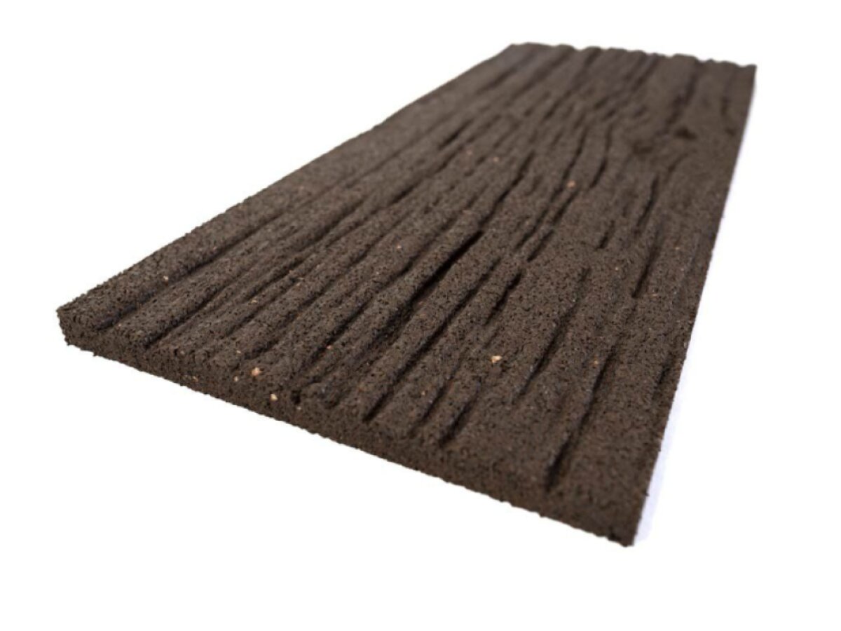 Zahradní nášlap RAILROAD TIE, hnědý, gumový