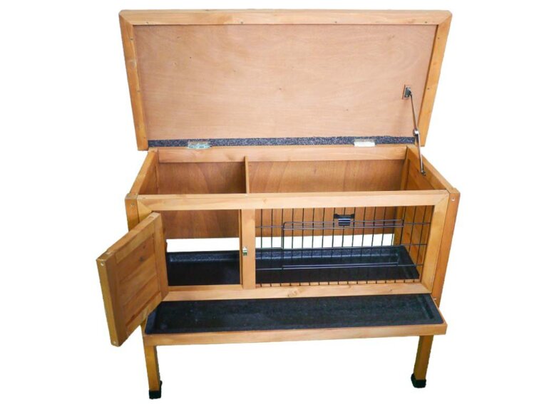 Králíkárna KENNIVA LUCY 915 x 460 x 715 mm, dřevěná