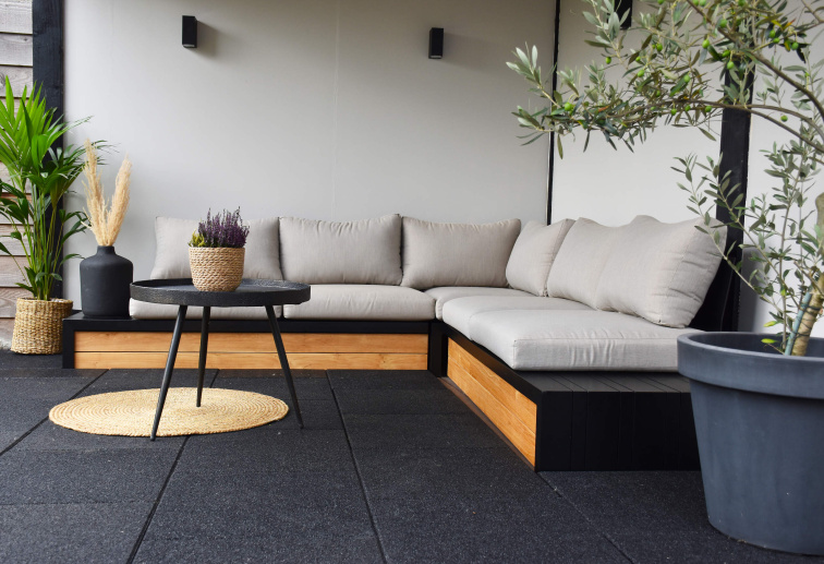 Gumová dlaždice ASLON 40 x 40 cm, červená