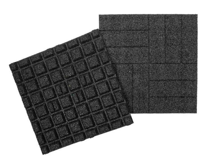 Gumová dlaždice ASLON Design 50 x 50 cm, černá