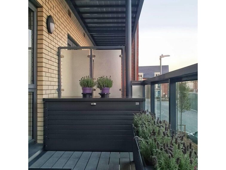 Úložný box Biohort FreizeitBox 130, tmavě šedá metalíza