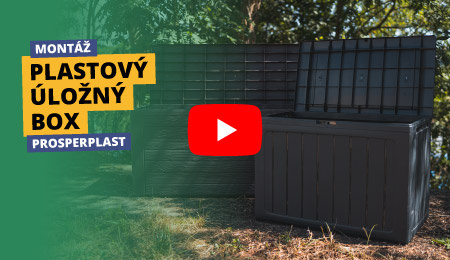 Zahradní box WOODEBOX 190 l - tmavě hnědá 78 cm